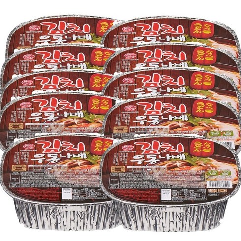 김치우동 - 한일본고장 김치우동 나베, 220g, 10개