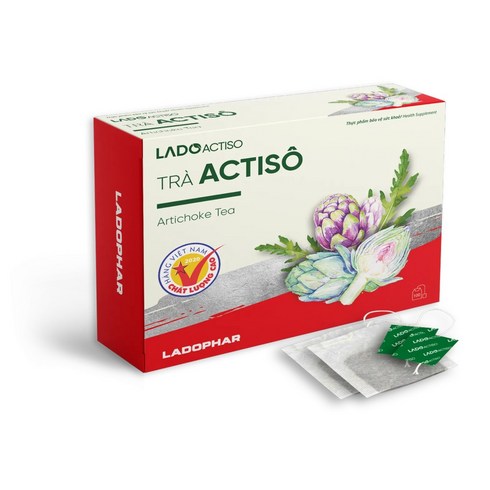 라도파 아티소 베트남 아티초크 티백 차 100티백 X 3박스 LADO ACTISO TRA ACTISO, 3개, 100개