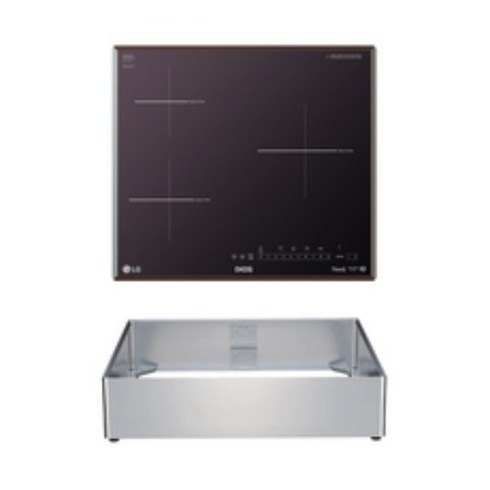 LG 디오스 인덕션 빌트인 3구 전기레인지 미라듀어 글라스 본품 + 프리스탠딩 자재 15cm 방문설치, BEI3MQOA