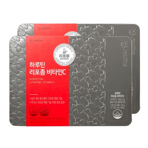 [적립2%] 하루틴 리포좀 비타민C 1100mg x 180정(6개월) 틴케이스 비타민씨