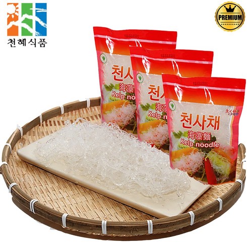 천사채(요리전용) 천혜식품 가정용 국내산 저칼로리, 3팩+사은품