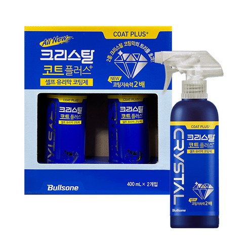 불스원 크리스탈 코트 플러스 400ml x 2개입, 단품, 2개