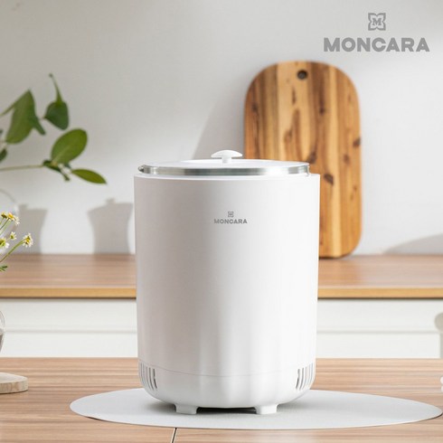 몽카라 스텐 304 바스켓 음식물 쓰레기 냉장고 3.5L MAC-601B, 화이트