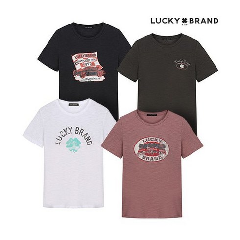 럭키브랜드 24SS LUCKY 티셔츠 4종 - [Lucky Brand] 럭키브랜드 24SS LUCKY 티셔츠 4종