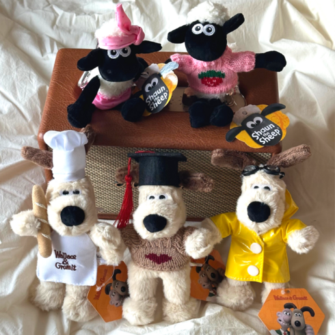 [공식정품] 그로밋 숀더쉽 인형키링 가방고리 인형옷 커스텀세트, 005.안경쓴그로밋