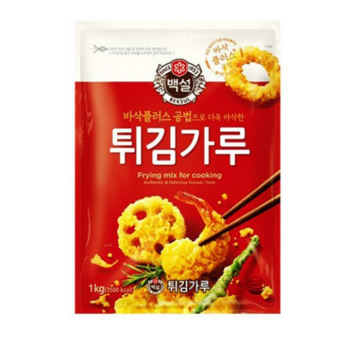 백설튀김가루 - 백설 튀김가루, 1kg, 10개