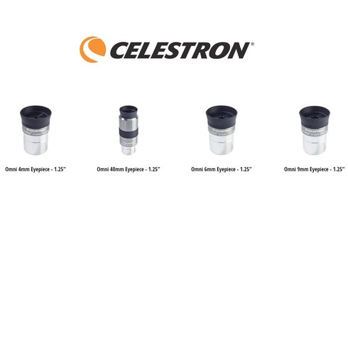 아이피스 - [셀레스트론 정품]CELESTRON OMNI 4mm 6mm 9mm 12mm 접안렌즈 아이피스 고배율, 1개