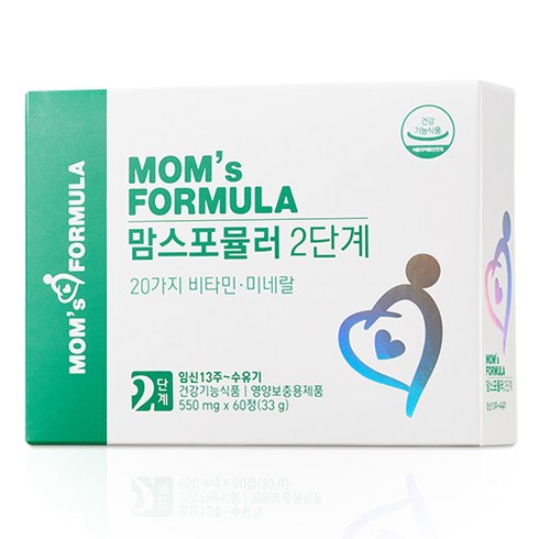 맘스포뮬러 2단계 임산부 수유부 임신중기 영양제, 1개, 60정