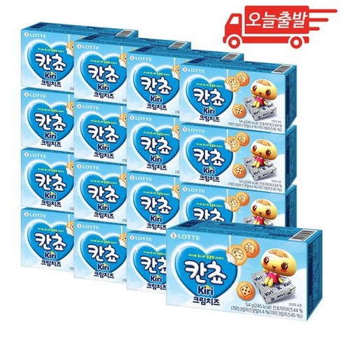 오늘출발 롯데 칸쵸 끼리크림치즈 54g 16개