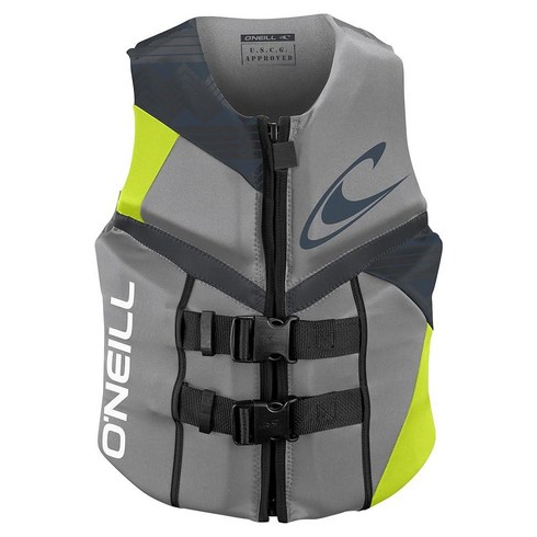 오닐 웨슈트 O'Neill Wetsuits 여성용 리액터 USCG 구명조끼 블랙/블랙/블랙 329338, Lunar-Day 글로우 그래파이트