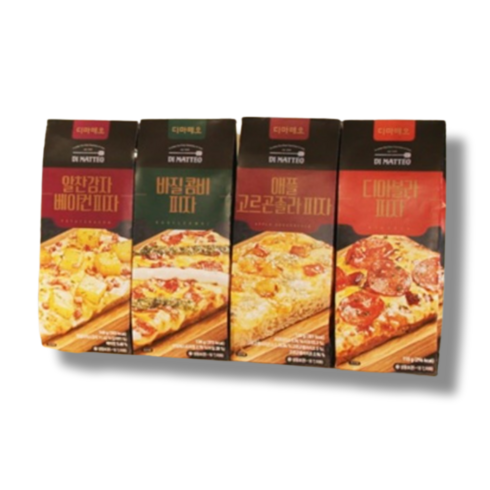 디마떼오 피자 4종 x 20팩 (감자베이컨 디아볼라 고르곤졸라 바질콤비네이션) 간편한 냉동 피자