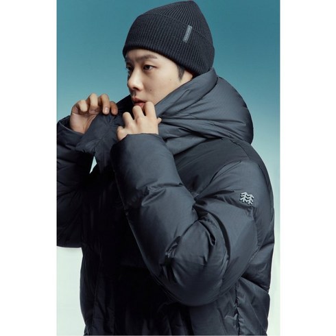 KOLON SPORT 남성 퀼팅 헤비다운 헤스티아 TLJDW23611BLK