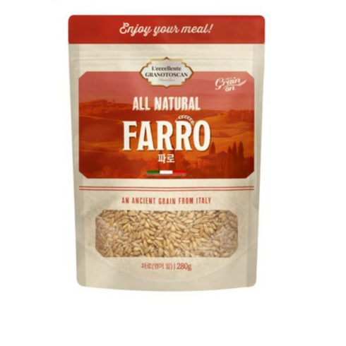 슈퍼곡물 파로 이탈리아산 파로 밀 FARRO 엠머밀 고대곡물 착한탄수화물, 1개, 280g