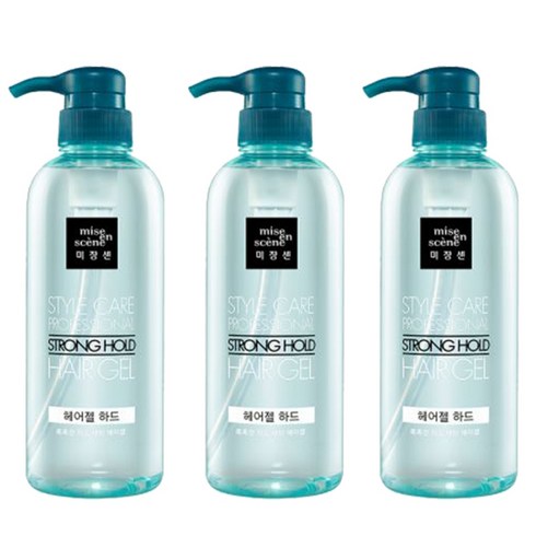 미쟝센 스타일케어 스트롱홀드 헤어젤 하드 500mlx3개, 3개, 500ml