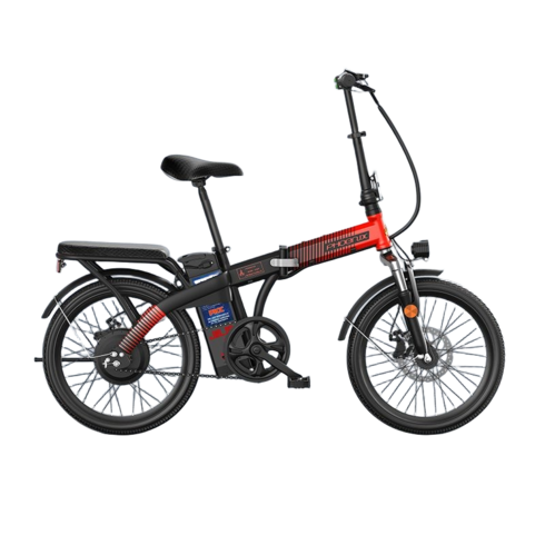 2023년 가성비 최고 알톤전기자전거 - MONTHERIA 전기자전거 접이식 탄소강 48V 전동자전거 B918-125, 15AH-35KM, 붉은색A