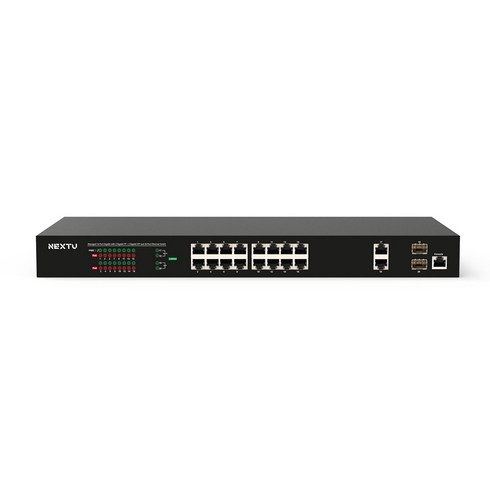이지넷 NEXT-POE1720L2-250 16포트 기가비트 POE+ 스위칭허브