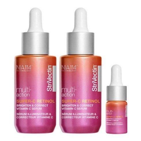 스트라이벡틴 슈퍼씨레티놀 안티에이징 브라이튼 앤 코렉트 비타민C 얼티밋 세럼 30ml x 1개