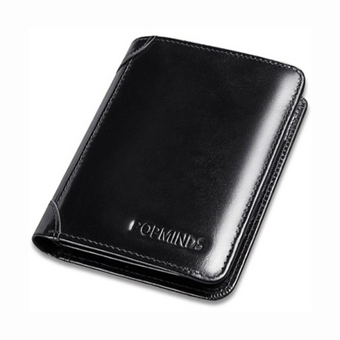 2023년 가성비 최고 지갑 - 팝마인즈 남성 슬림 핏 가죽 3단 반지갑