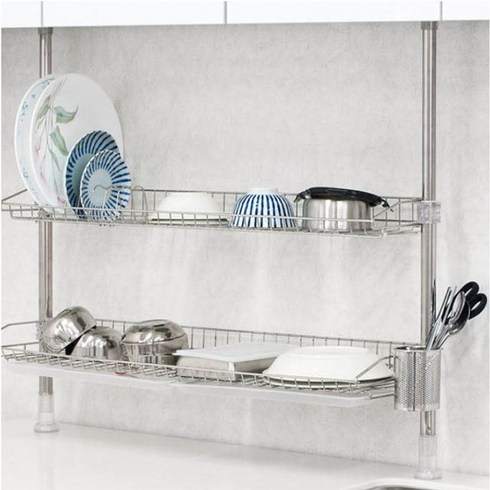 스토피아 식기건조대 싱크대 선반 그릇 정리대 G 2단 moa*80428pu