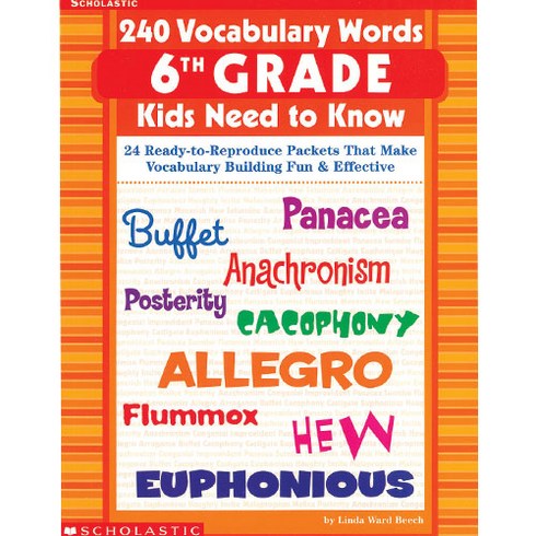 240vocabularywords6thgradekidsneedtoknow - 240 Vocabulary Words 6th Grade Kids Need To Know