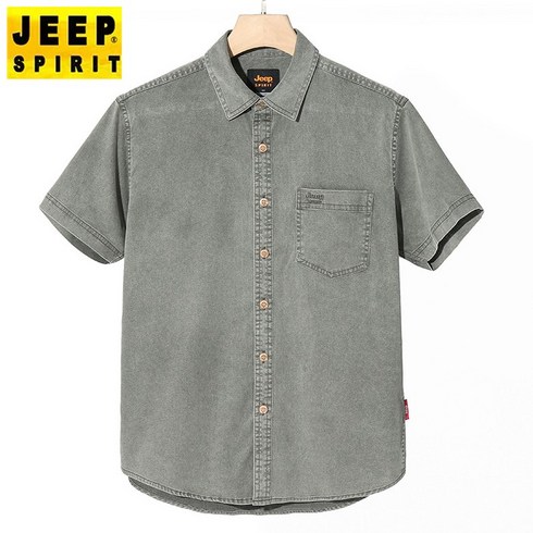 JEEP 남성 24 SUMMER COOL SORONA 반팔 티셔츠 4종 - 지프 스피릿 반팔 티셔츠 여름 남성 텐셀 반팔티 느슨한 캐주얼 통기성 탑 솔리드 컬러 옷깃 얇은 남자 티셔츠 2045