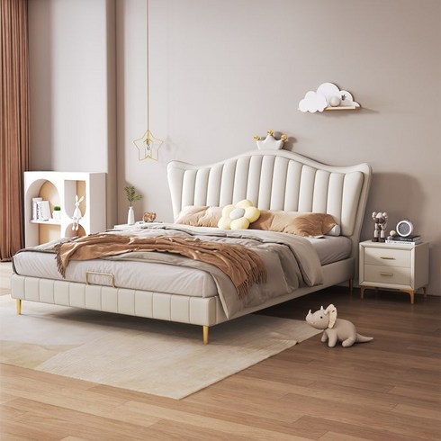 공주침대프레임 빈티지 프레임 호텔식 유럽풍 북유럽 침대, 뼈대, 침대 (고급 버전) + 독립형 스프링 포켓이 있는 텐셀