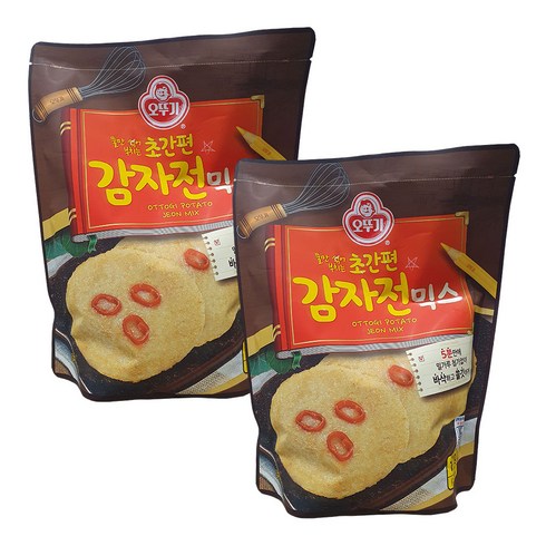 오뚜기 초간편 감자전믹스, 1200g, 2개