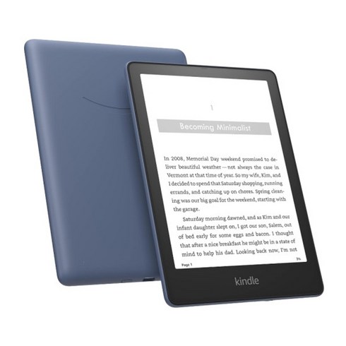 킨들페이퍼화이트 - 킨들 페이퍼화이트 시그니처 에디션 Kindle Paperwhite 32GB 6.8인치 디스플레이, 청색, 광고 없음