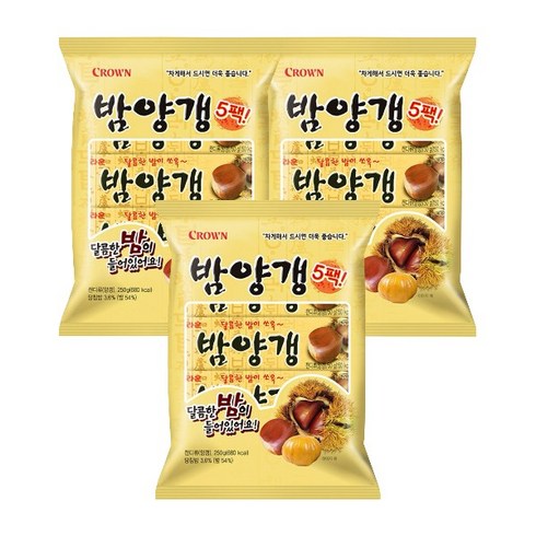 밤양갱 5p, 3개, 250g