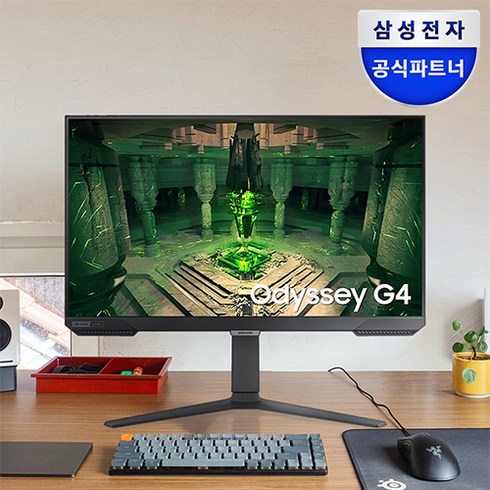 s25bg400 - 삼성전자 오디세이 G4 S25BG400 25인치 게이밍 모니터 IPS FHD 240Hz, 62.2cm, LS25BG400EKXKR