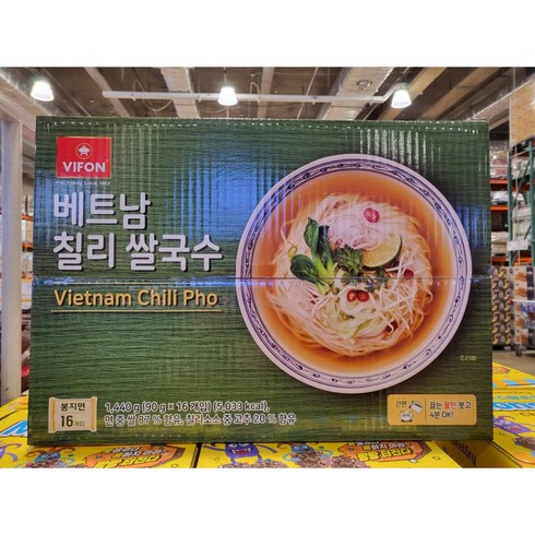 비폰 베트남 칠리 쌀국수 90g 봉지면 라면 / 코스트코, 16개