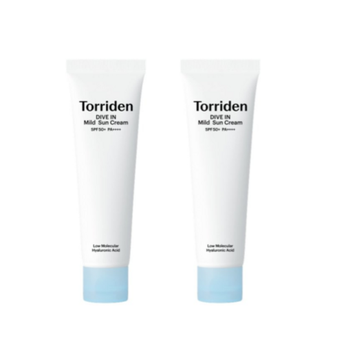 토리든 다이브인 무기자차 마일드 선크림 SPF 50+ PA++++, 60ml, 2개