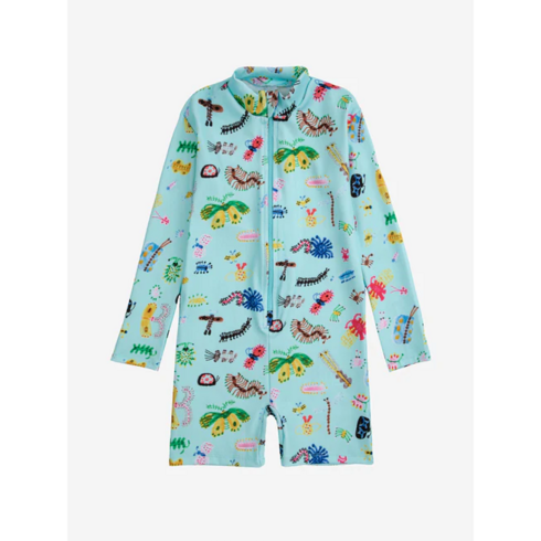 보보쇼즈래쉬가드 - [BOBO CHOSES] 보보쇼즈 24SS 키즈 수영복 Funny Insects all over swim overall 124AC152