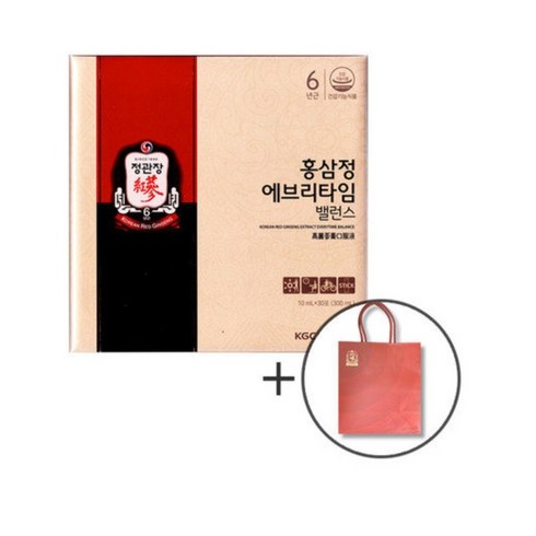 정관장 홍삼정 에브리타임 밸런스 30포 2박스(총60포), 10ml, 60개