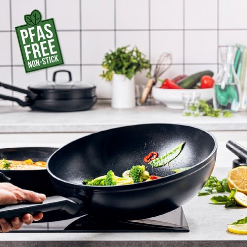 BK 비케이쿡웨어 세라믹 프라이팬 이지 인덕션 궁중팬 웍, 1개, 30cm