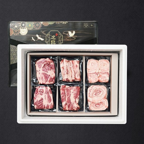 스페인 돼지고기 이베리코 베요타 선물세트 1호 1.2kg (목살 눈꽃살 갈비살), 단품