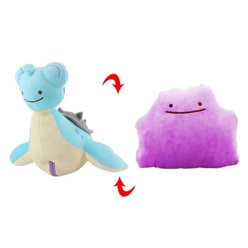 포켓 꼬북이 메타몽 변신 인형 봉제 피규어 애착 베게 28cm, 파이리