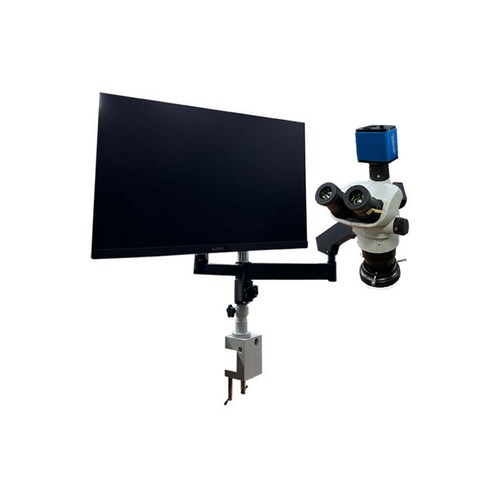 아로 원거리 올림푸스 현미경 카메라 모니터 클램프형 자유로운 거리 조절 자체제작