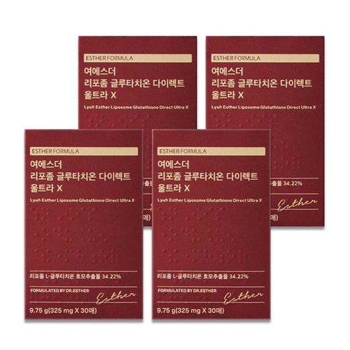 여에스더 리포좀 글루타치온 다이렉트 울트라 X (+에스더포뮬러 정품 쇼핑백), 1개, 120매