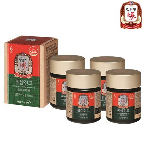 [정관장] 홍삼진고 100g/4병+쇼핑백4매, 상세설명 참조, 없음