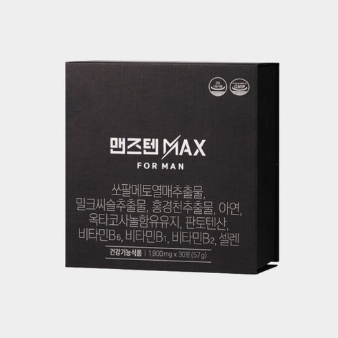 맨즈텐 MAX 맥스 남성용 프리미엄 건강기능식품, 30회분, 1개