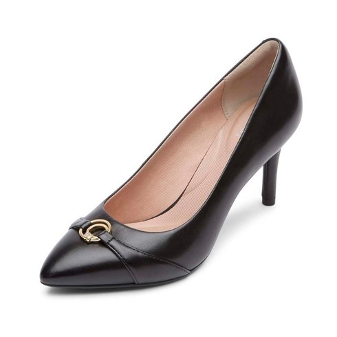 Rockport 여성용 Tm 75mm Pth 오너먼트 펌프스 뉴트럴 베이지 페이턴트 가죽