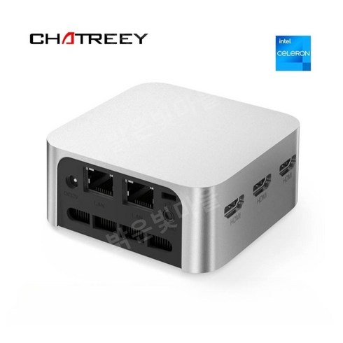 Chatreey T8 프로 미니 PC 인텔 셀러론 쿼드 코어 N100 포켓 컴퓨터 윈도우 11, EU플러그, N100 16G LPDDR5 512G SSD