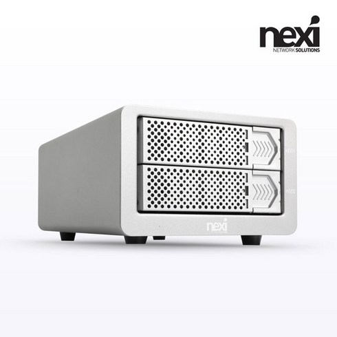 넥시 NX768 USB3.1 Type-C 2베이 데이터 스토리지/NX-802RU31/C타입/SATA 2.5형 3.5형 SSD HDD 지원/Gen2 10Gbps 속도