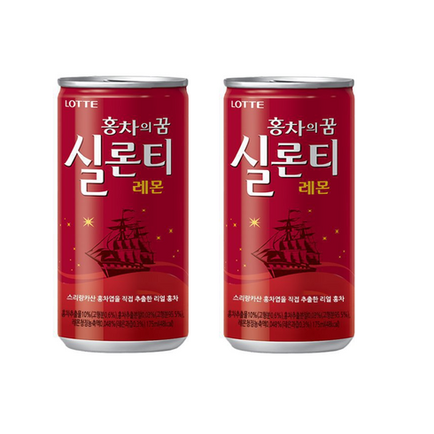 롯데)실론티레몬(업소용)175mlx60캔(2박스), 5.25L, 2세트
