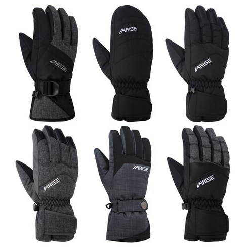 2023년 가성비 최고 awga022 - 어라이즈 WG009 성인 주니어 방수소재내장 스키 보드 장갑 모음 택1, AWGA022BK 블랙L