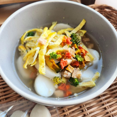 [담무] 강아지 떡국 밀키트(1견분) 애견 수제간식 보양식 영양식 노령견 명절 생일 설날, 단품