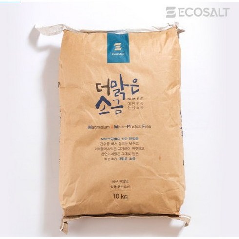 에코솔트 더맑은 굵은소금 10kg, 1개