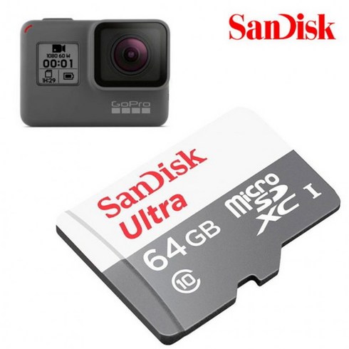 카드고릴라 - 마이크로SD 카드 64GB X4000 게릴라 고릴라 A3 S2J micro SDHC GOPRO HERO 7 6 5 SONY xiaomi mijia yI 4K, 상세페이지 참조