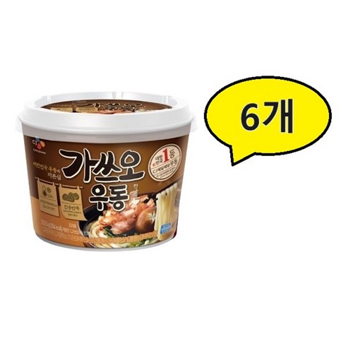 가쓰오 우동 한그릇 용기면 222.5g * 6개